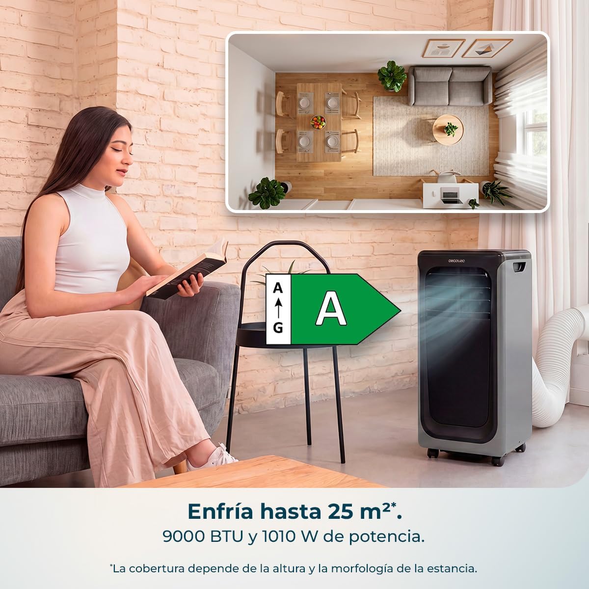 Aire Portátil CECOTEC 9000 BTU con WiFi