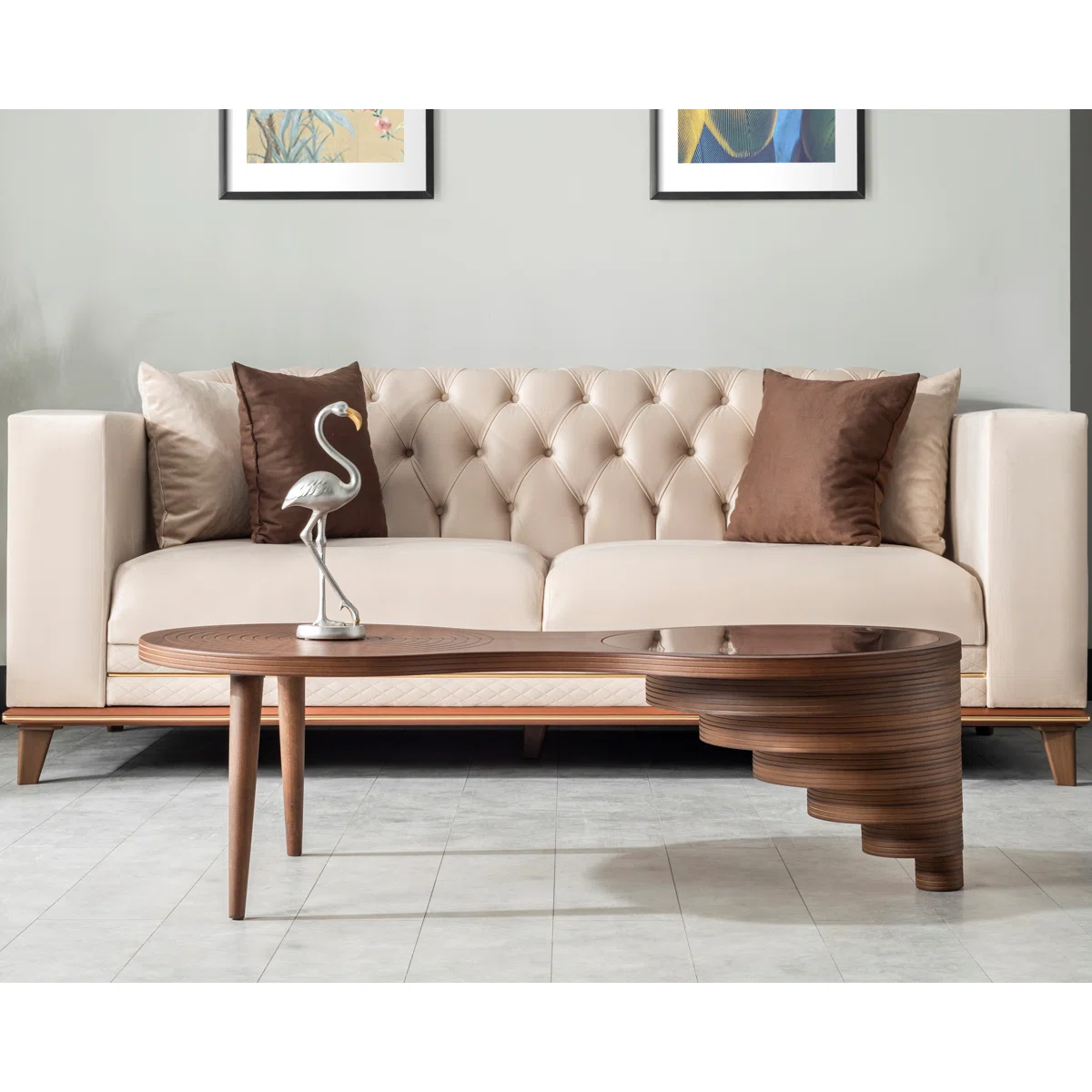 Mesa de Centro Rectangular en Nogal