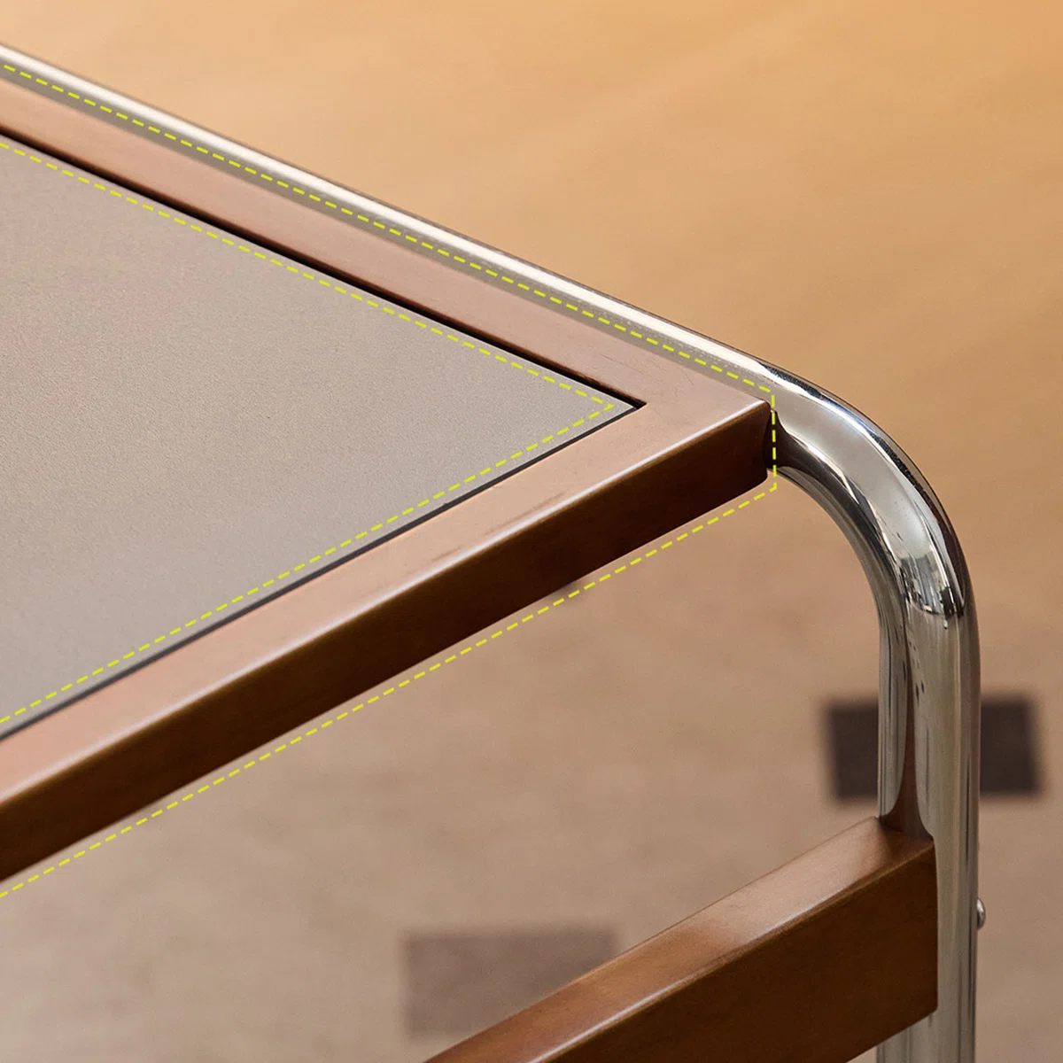 Mesa de centro Bauhaus rectangular
