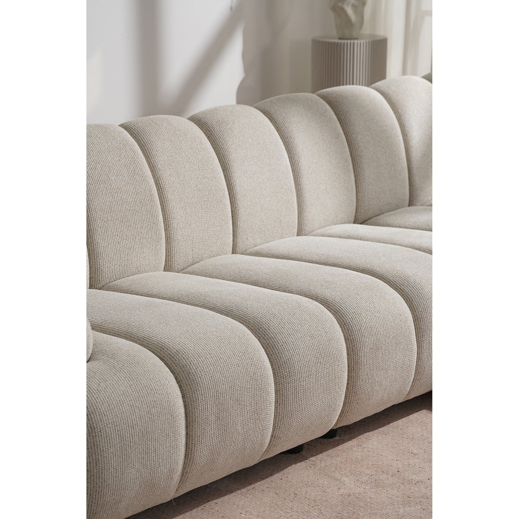 Taza 3.5 seater modular sofa w/pouf