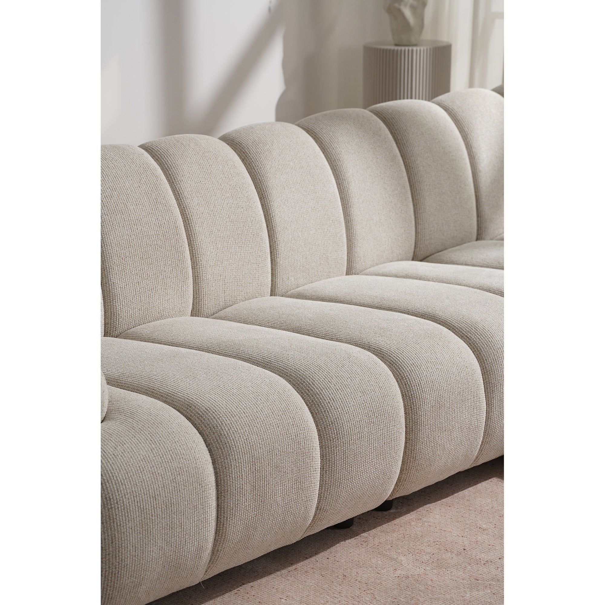 Taza 3.5 seater modular sofa w/pouf