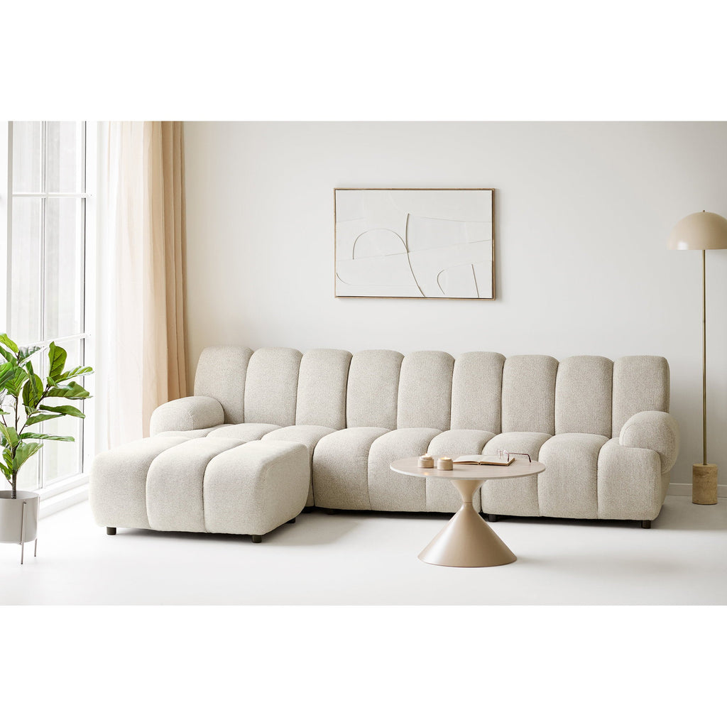 Taza 3.5 seater modular sofa w/pouf