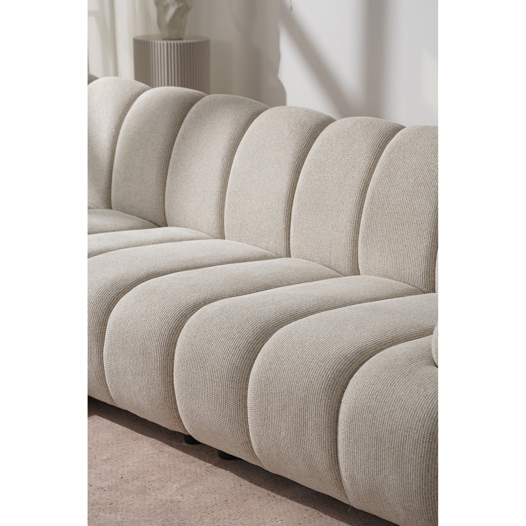 Taza 3.5 seater modular sofa w/pouf