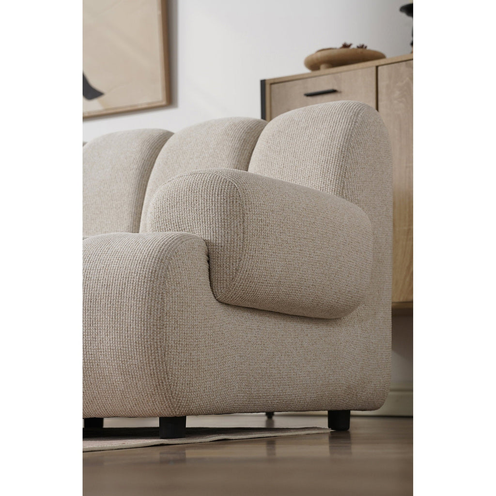 Taza 3.5 seater modular sofa w/pouf