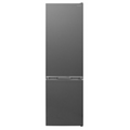 Frigorífico Sharp SJ-BB05DTXLF blanco con puerta doble y compartimentos de almacenamiento visibles.