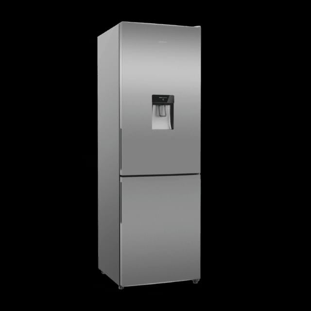 Bolero CoolMarket Combi 322i WD Inox E - Frigorífico Combi Acero Inoxidable con Dispensador de Agua, 322L, Ancho 59,5cm, Alto 185,5cm