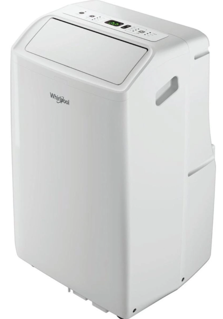Aire Acondicionado Portátil Réversible Whirlpool PACF212HPW – 3300 W, Classe A/A+, R290, 6ème Sens