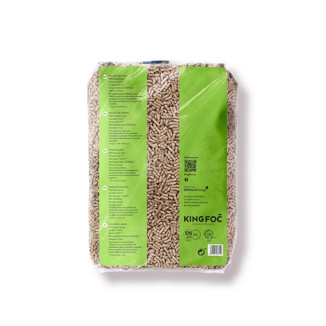 Saco de pellets KINGFOC de 15 kg 72 sacos
