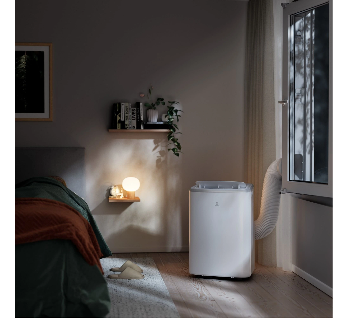Aire Acondicionado Portátil Electrolux EXP26U339CW Comfort 600 – 2600 W, Classe A, R290, 64 dB