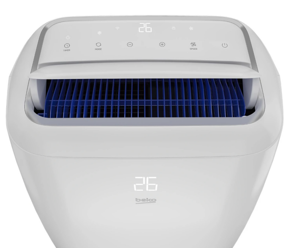 Aire Acondicionado Portátil Réversible Beko BP1125H – 3500 W, Connecté, Commandes Vocales, 65 dB