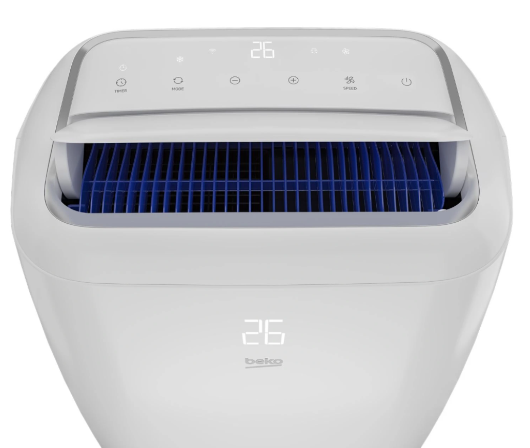 Aire Acondicionado Portátil Réversible Beko BP1125H – 3500 W, Connecté, Commandes Vocales, 65 dB