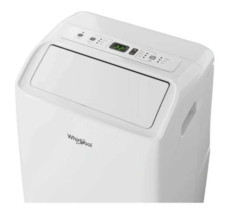 Aire Acondicionado Portátil Whirlpool PACF212CO W – 12000 BTU, Classe A, R290, 6ème Sens