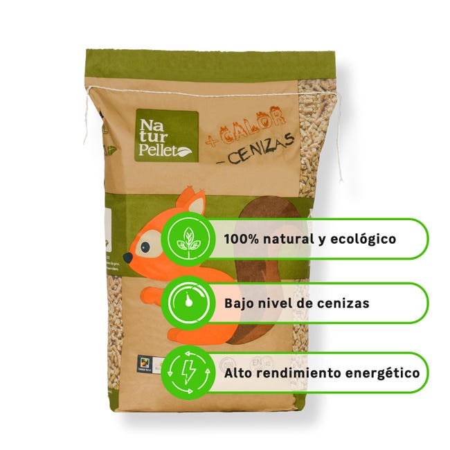 Saco de pellet NATURPELLET 15 kg 77 sacos