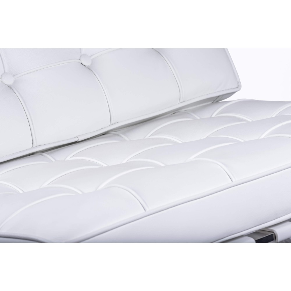 Chaise Barcelona Chair HQ en Cuir Fleur Italien