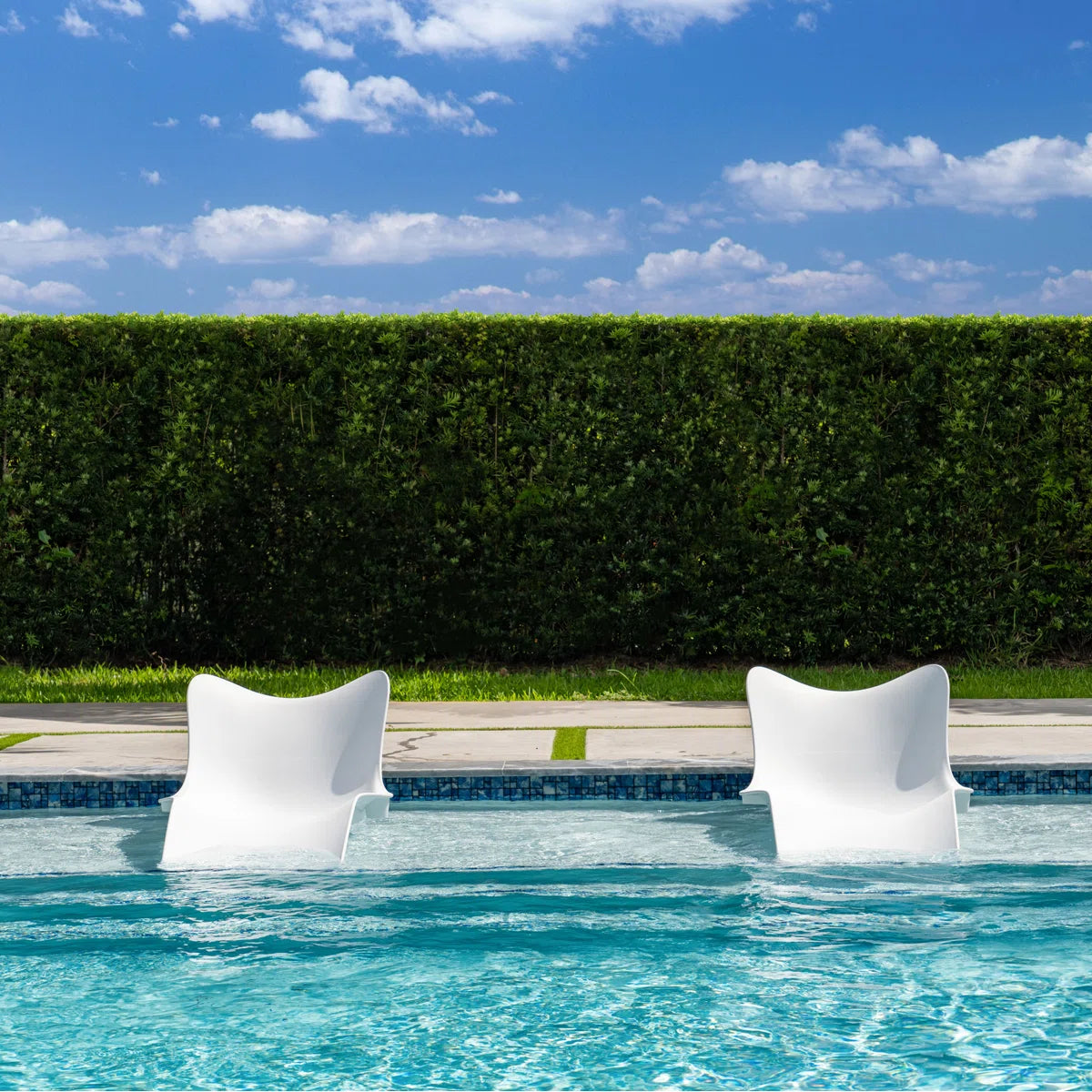 Pack de 2 tumbonas de alta resistencia para piscina
