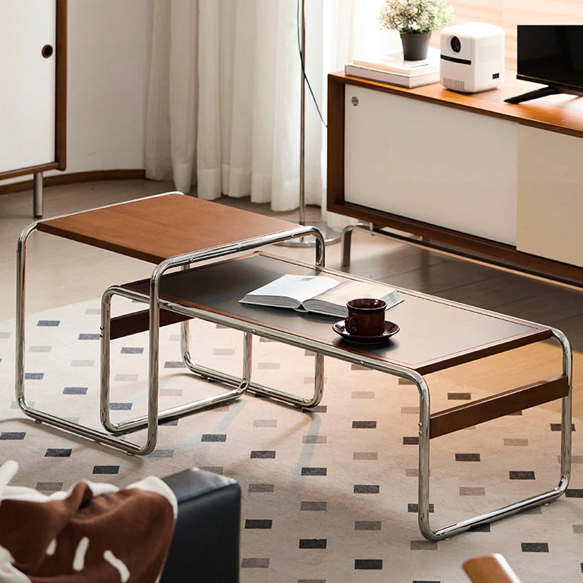 Mesa de centro Bauhaus rectangular