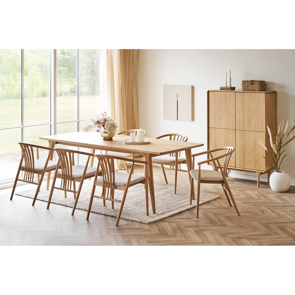 Darwin and Agustin Dining Set – Oak