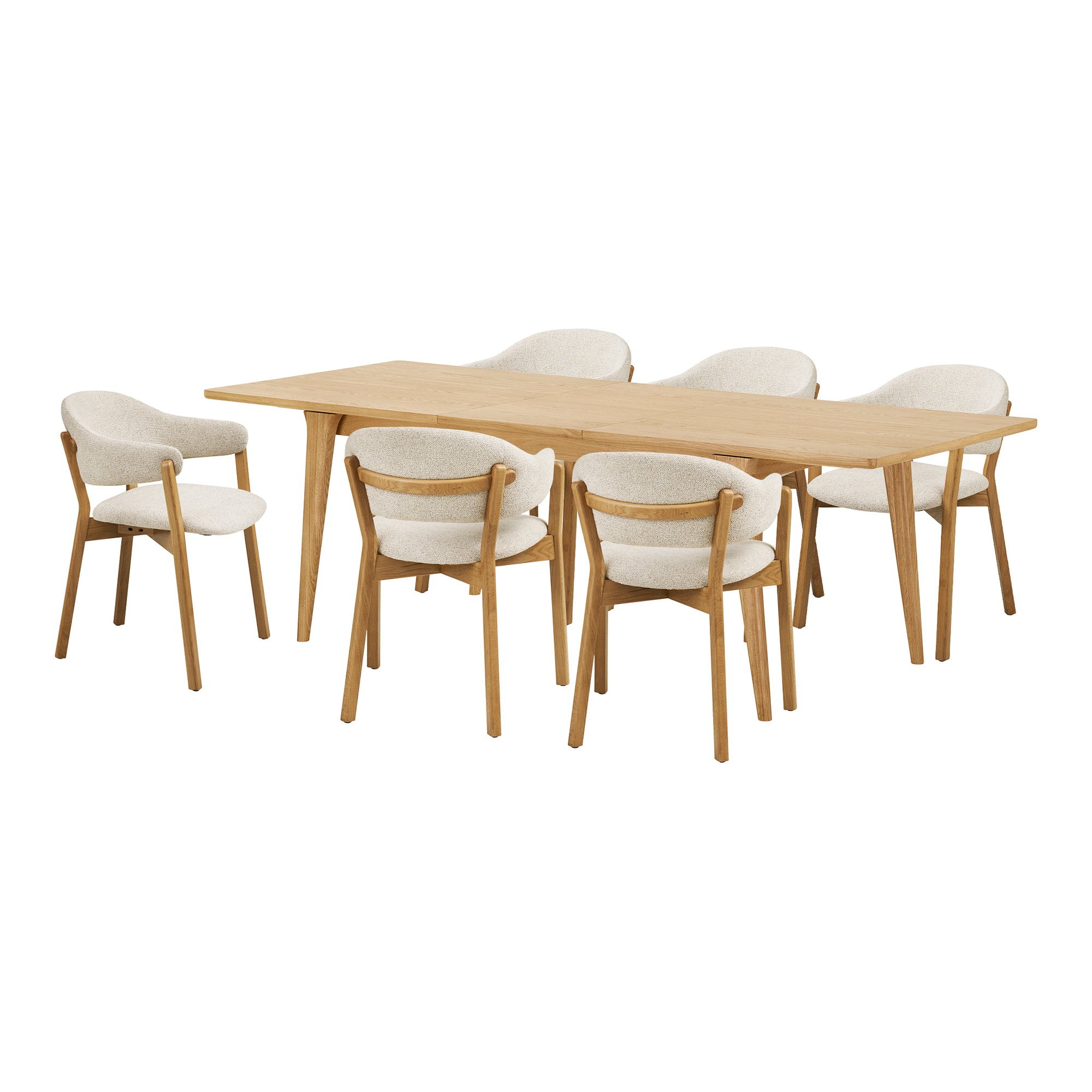 Darwin and Dunkirk Dining Set – Oak