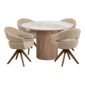 Athens and Dover Dining Set – Oak