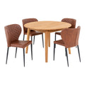 Metz and Pisa Dining Set – PU Leather
