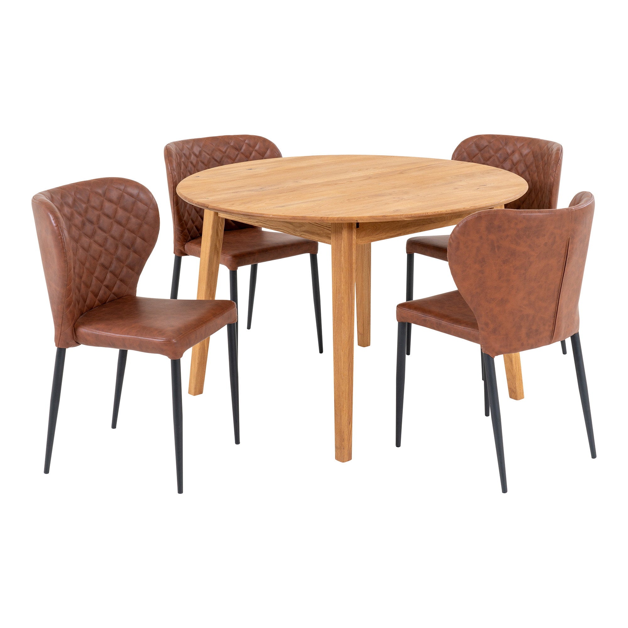 Metz and Pisa Dining Set – PU Leather