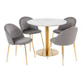 Bolzano and Geneve Dining Set – Velvet