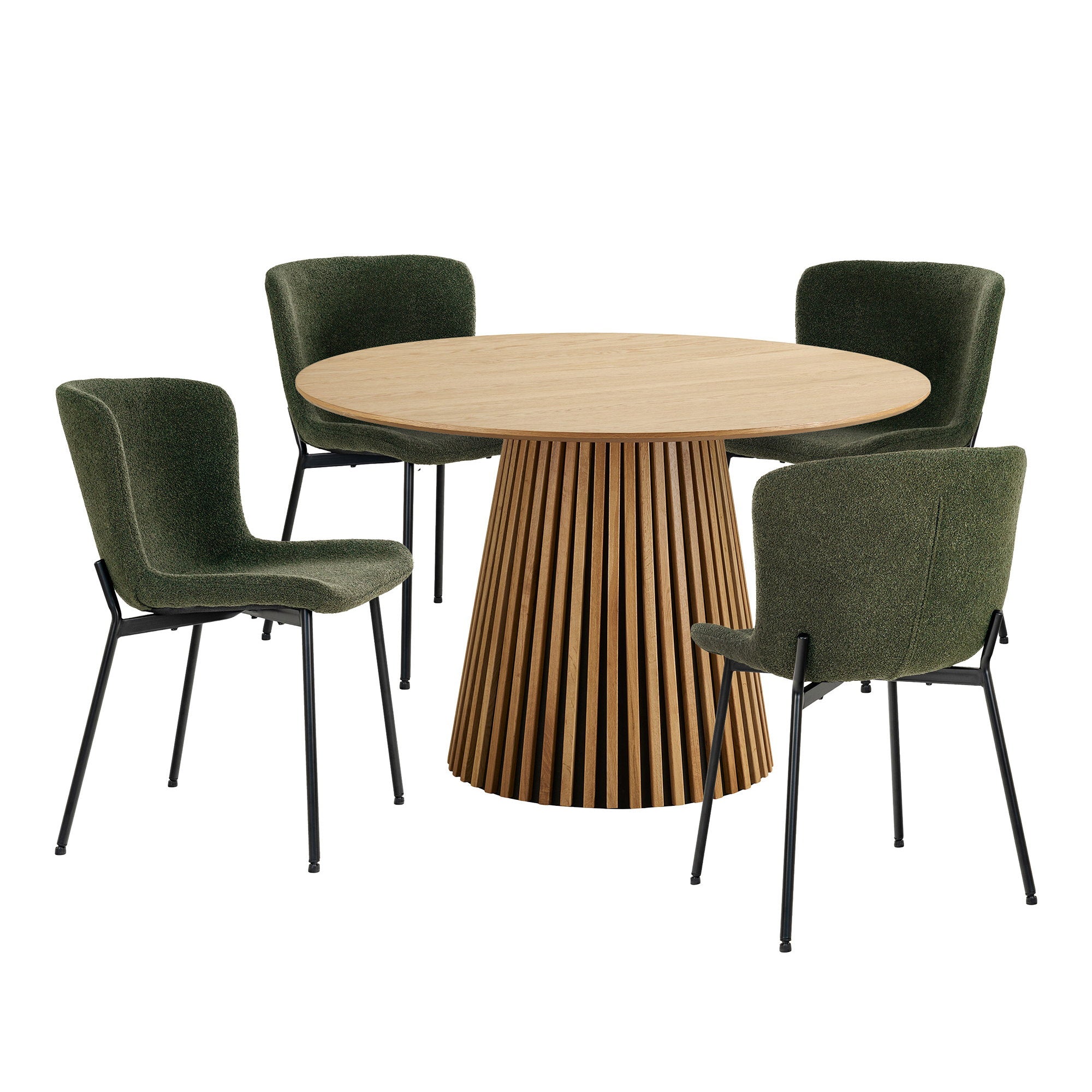 Osaka and Maceda Dining Set – Oak