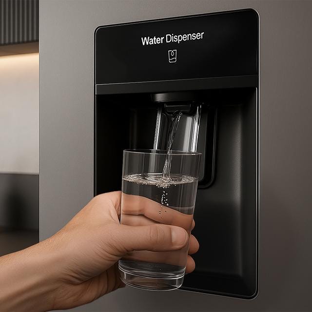 Bolero CoolMarket Combi 322i WD Inox E - Frigorífico Combi Acero Inoxidable con Dispensador de Agua, 322L, Ancho 59,5cm, Alto 185,5cm