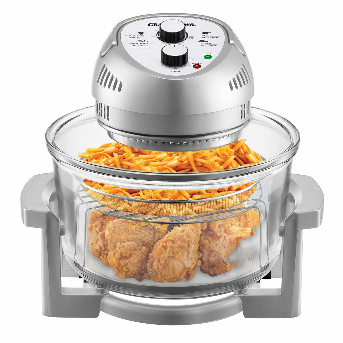 Freidora de aire y horno de sobremesa sin aceite Granitestone 15,9 L – 1300 W