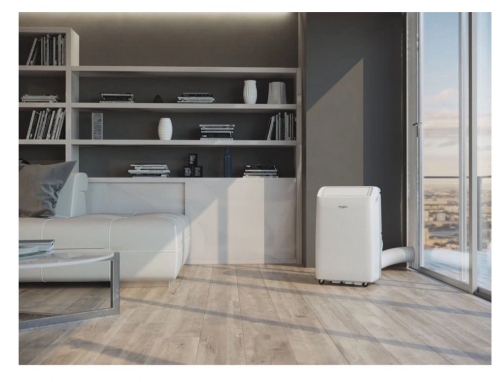 Aire Acondicionado Portátil Réversible Whirlpool PACF212HPW – 3300 W, Classe A/A+, R290, 6ème Sens