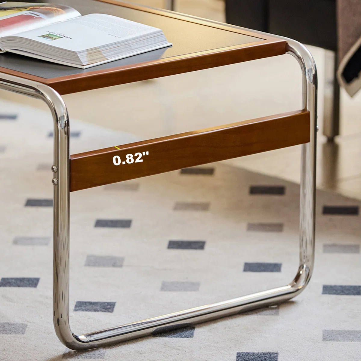 Mesa de centro Bauhaus rectangular