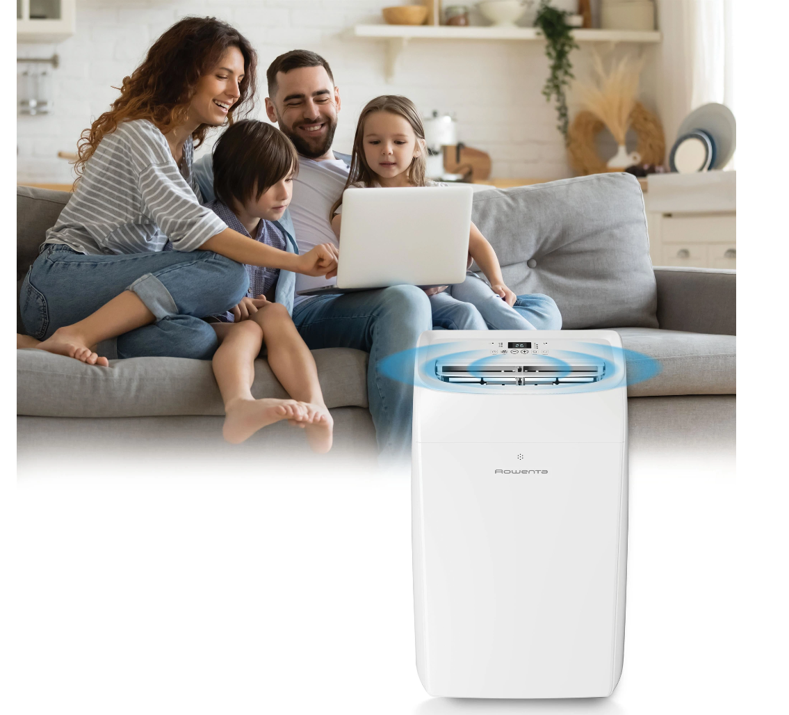 Aire Acondicionado Portátil Réversible Rowenta RWAC12KA++ – Classe A+/A++, R290, 5 Fonctions