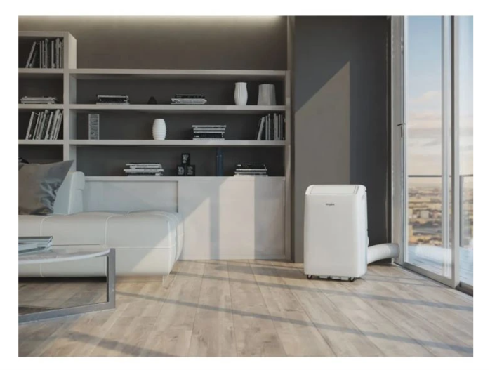 Aire Acondicionado Portátil Whirlpool PACF212CO W – 12000 BTU, Classe A, R290, 6ème Sens