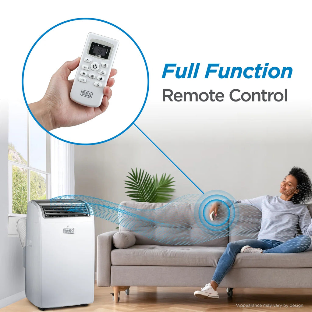 Climatizador portátil 3 en 1 de 14000 BTU para una pieza medida hasta 700 pies de capacidad BPACT Serie de BLACK+DECKER BPACT14WT