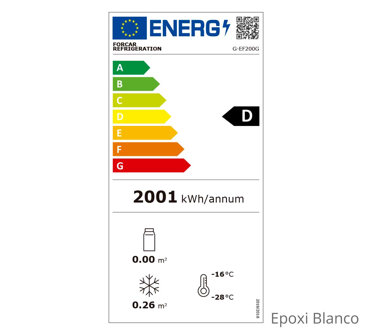 Forcar Mini Armario Congelador Eco Line G EF200G
