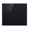 Placa de cocina LG CBIZ2435B avec boutons de commande et surface vitrocéramique, vue de face.
